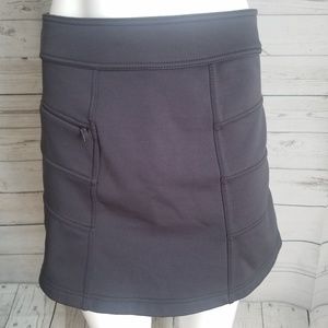 Athleta Blizzard Gray Fleece Skirt Size S